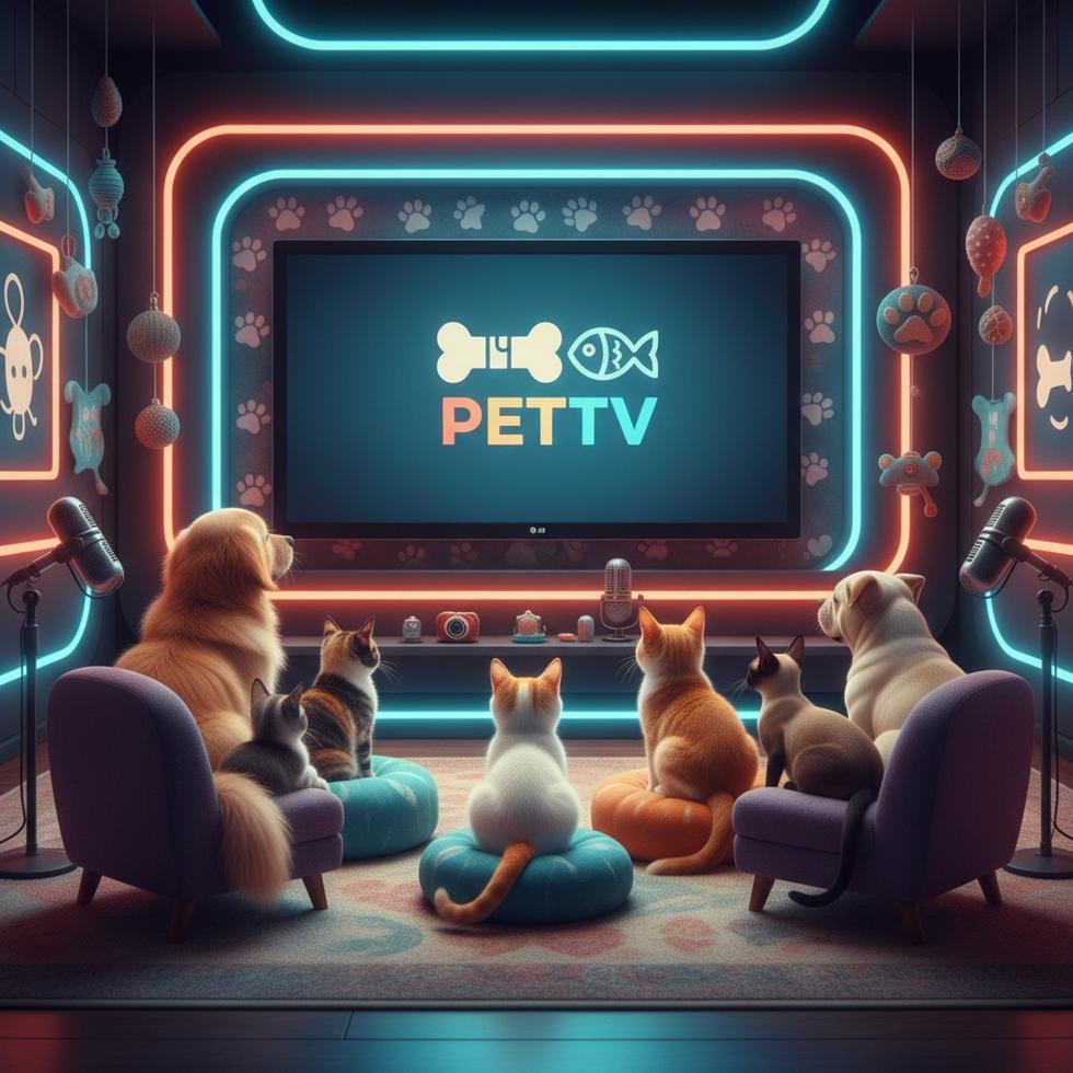 PetTV'de evcil hayvanlar için özel içeriklerle donatılmış TV stüdyosu