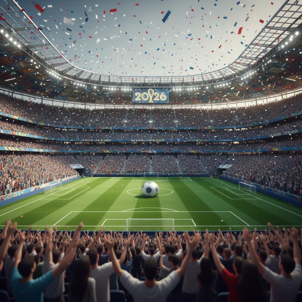 Dünya Kupası stadyumda futbol severler