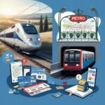 Fransa’da TGV treni ve şehir içi metro istasyonu