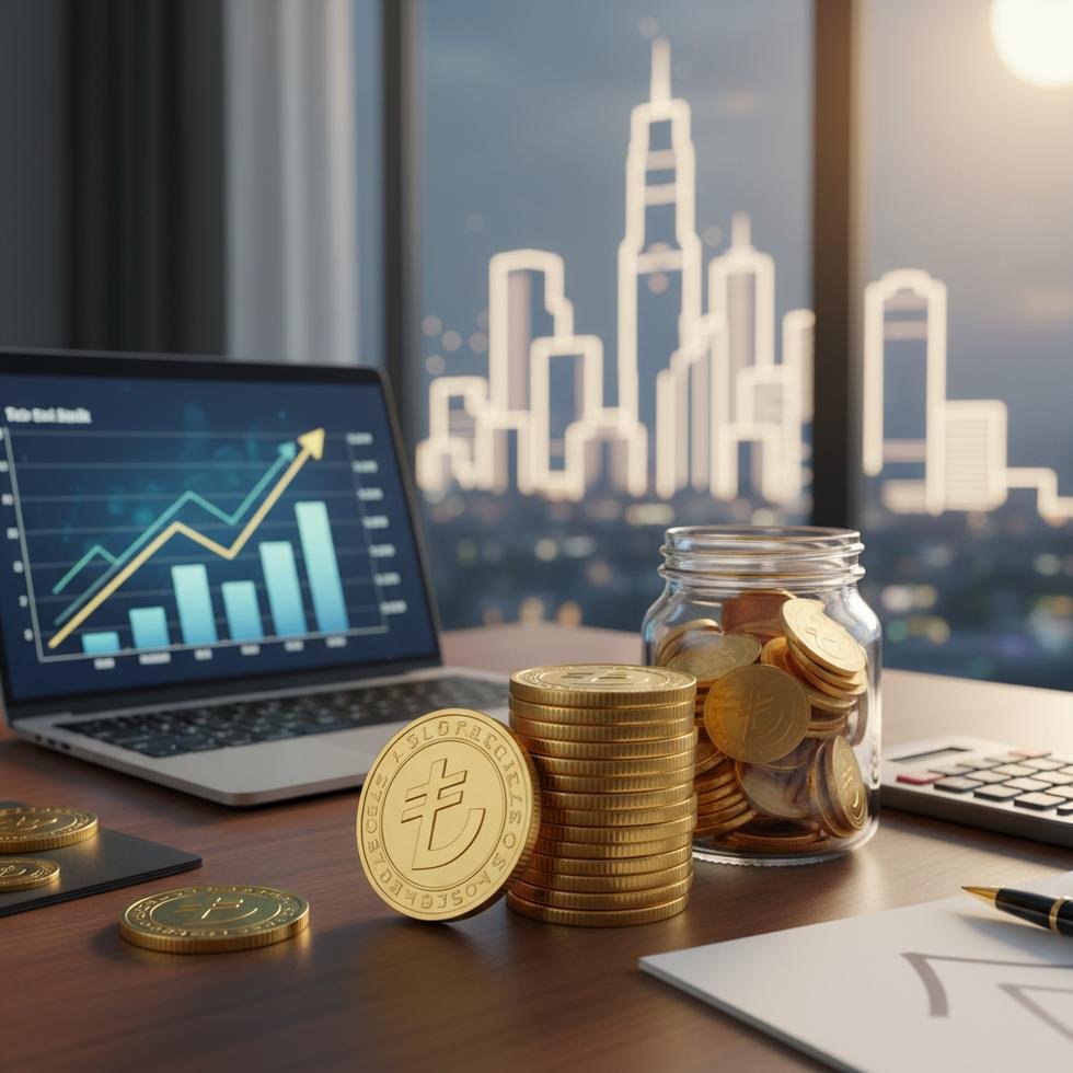 Bankada para sayan bir kişinin elleri