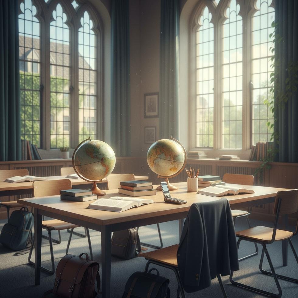 Cep telefonsuz sınıfta ders çalışan öğrenciler