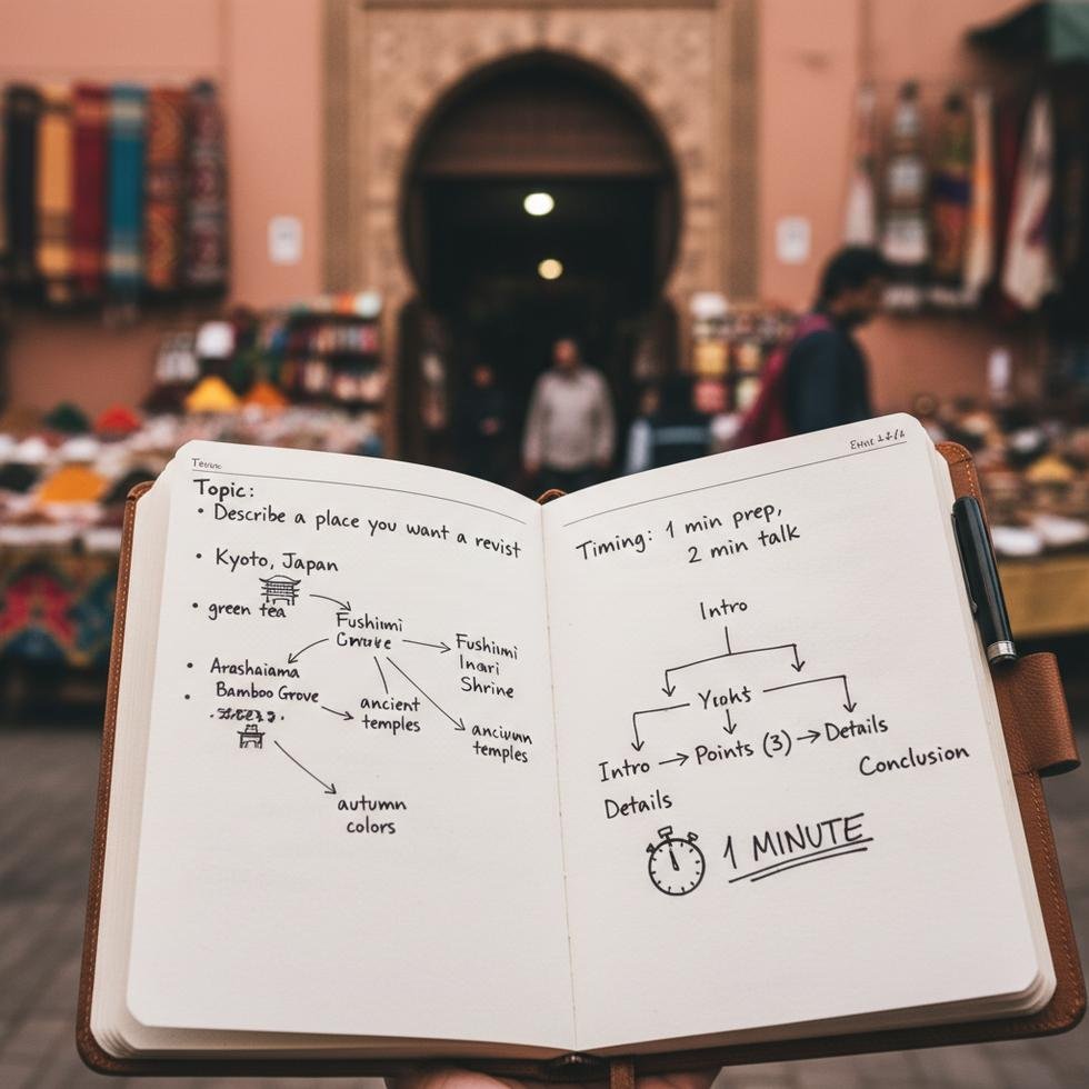 IELTS Speaking Part 2 sınavı için not alma stratejileri