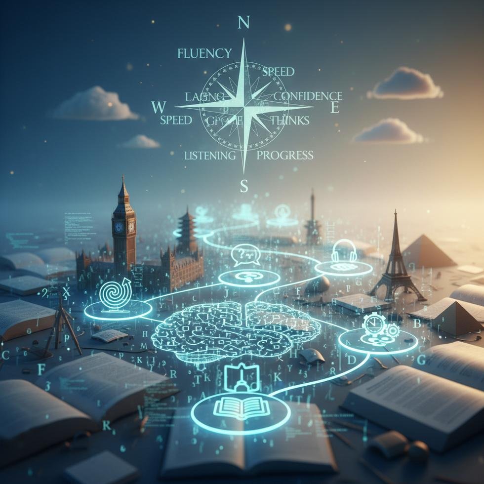 İngilizce düşünmek için pratik yapan kişi