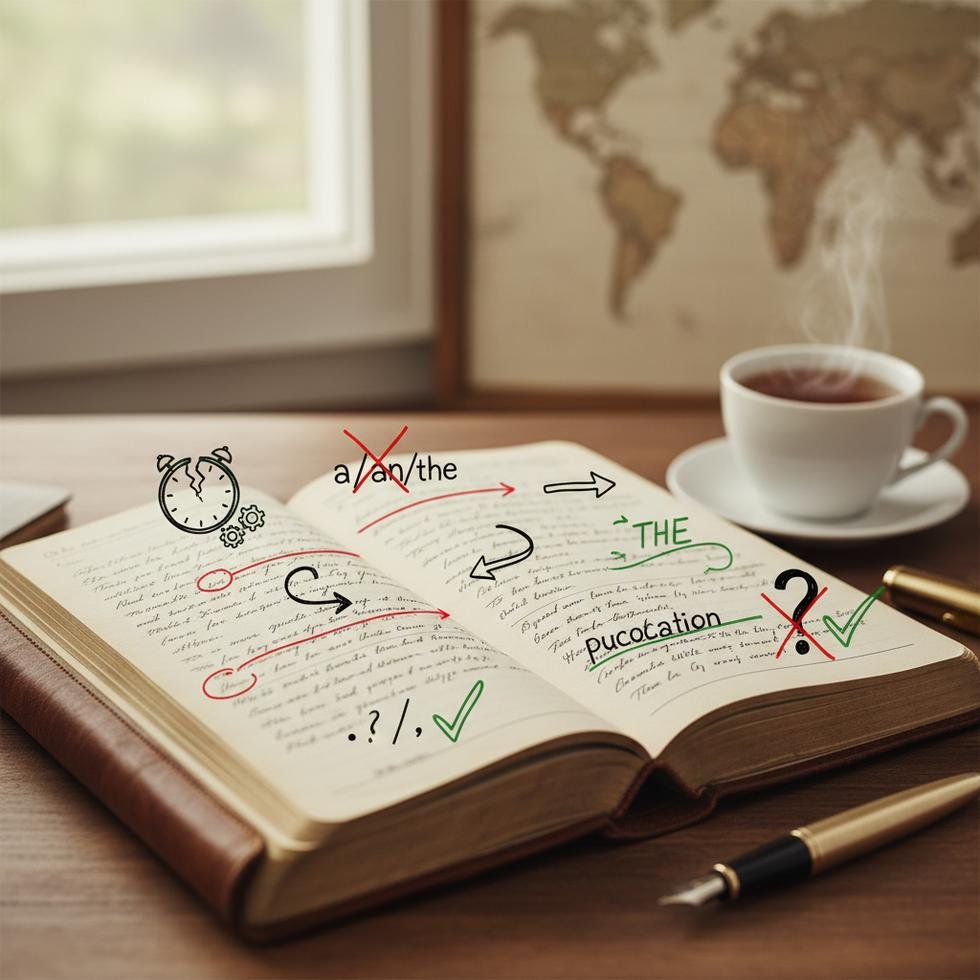 İngilizce günlük yazımında sık yapılan gramer hataları ve çözümleri