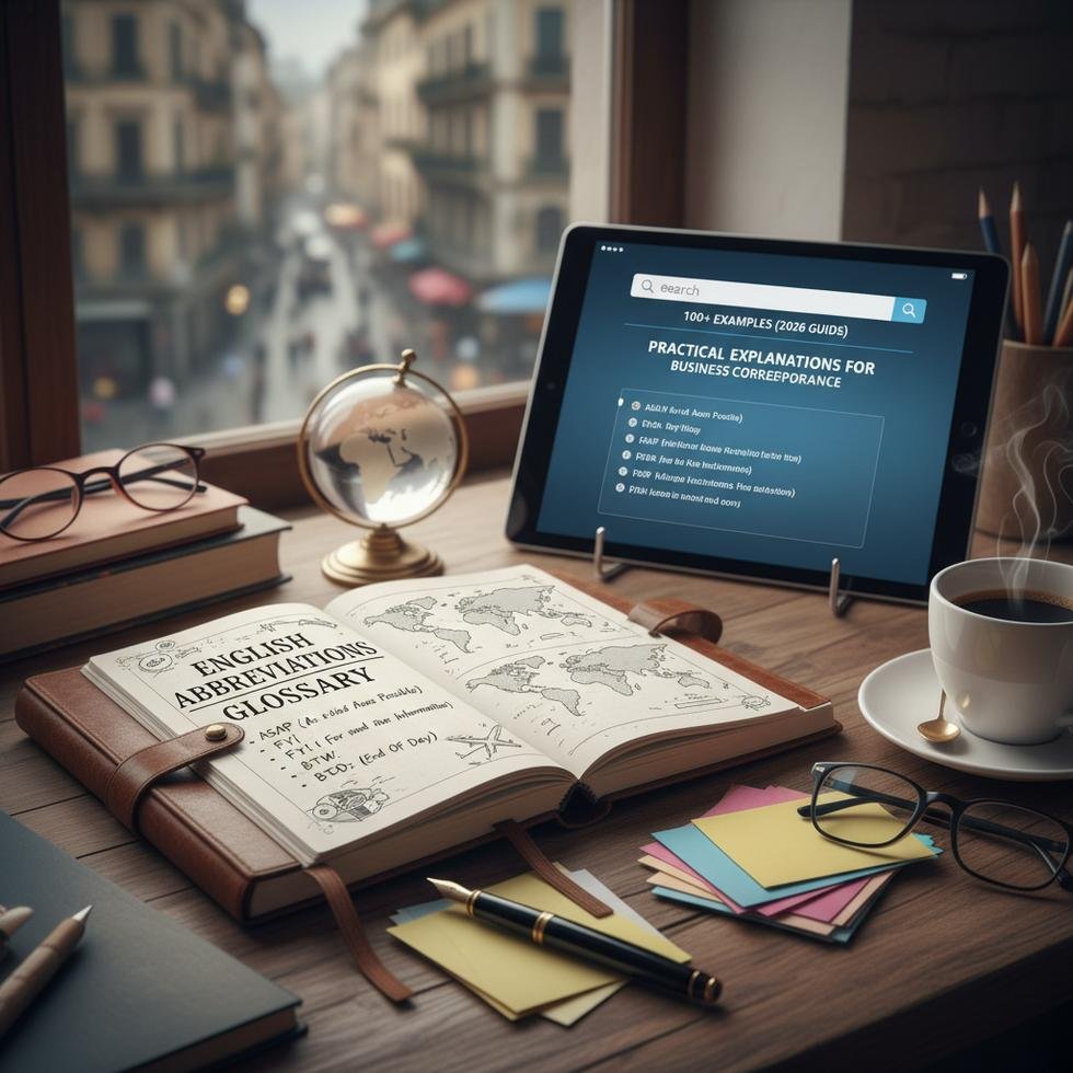 İngilizce kısaltmalar tablosu ve açıklamaları