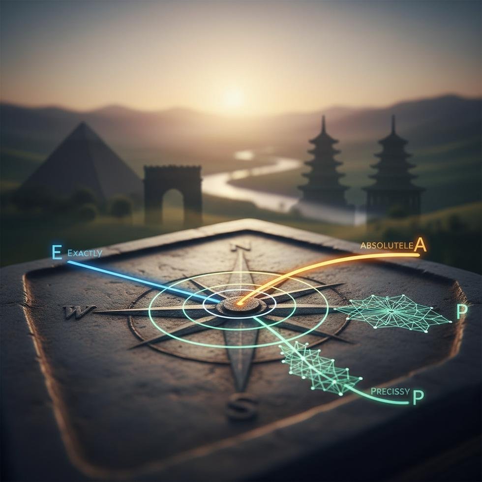 Exactly absolutely precisely kelimelerinin anlam farklarını gösteren eğitim görseli