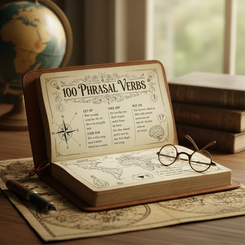İngilizce sınavlarda kullanılan phrasal verb listesinin örnek tablosu