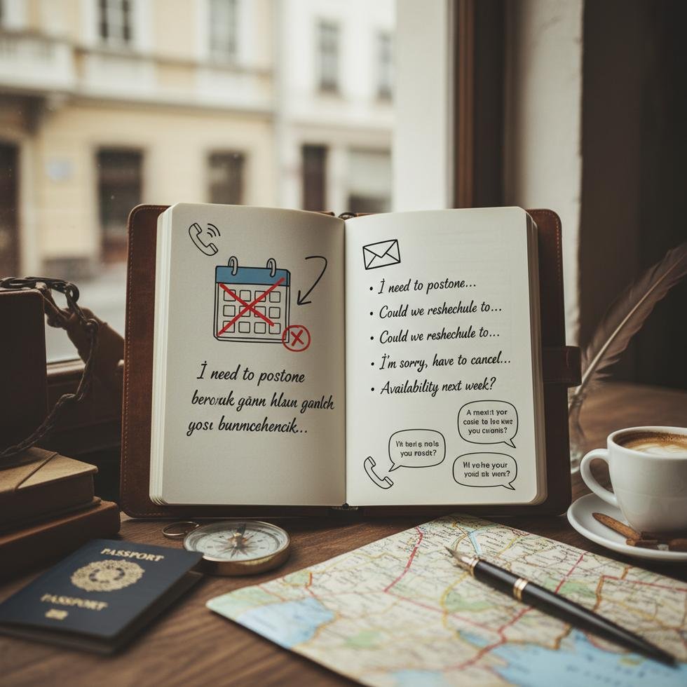 İngilizce randevu iptal ve erteleme ifadeleri örnekleri
