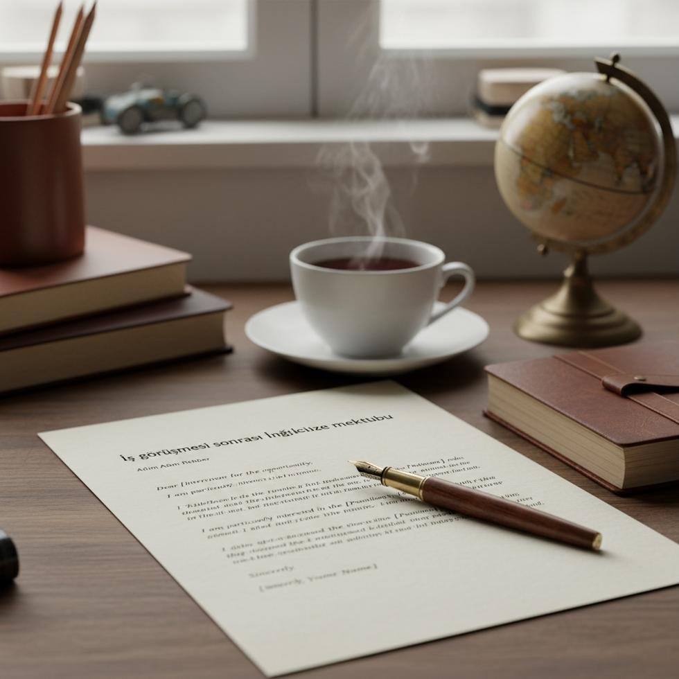 İş görüşmesi sonrası İngilizce teşekkür mektubu yazma rehberi