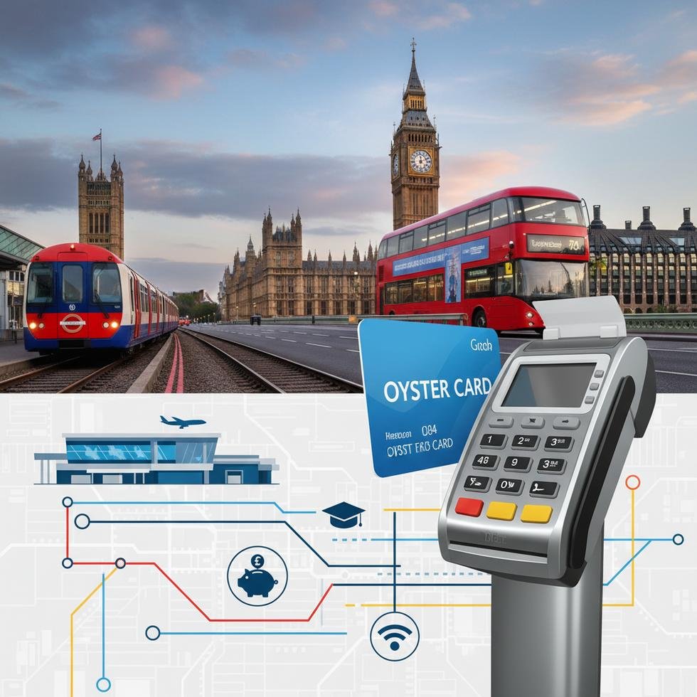 İngiltere'deki metro ve otobüs hatlarını gösteren toplu taşıma sistemi görseli