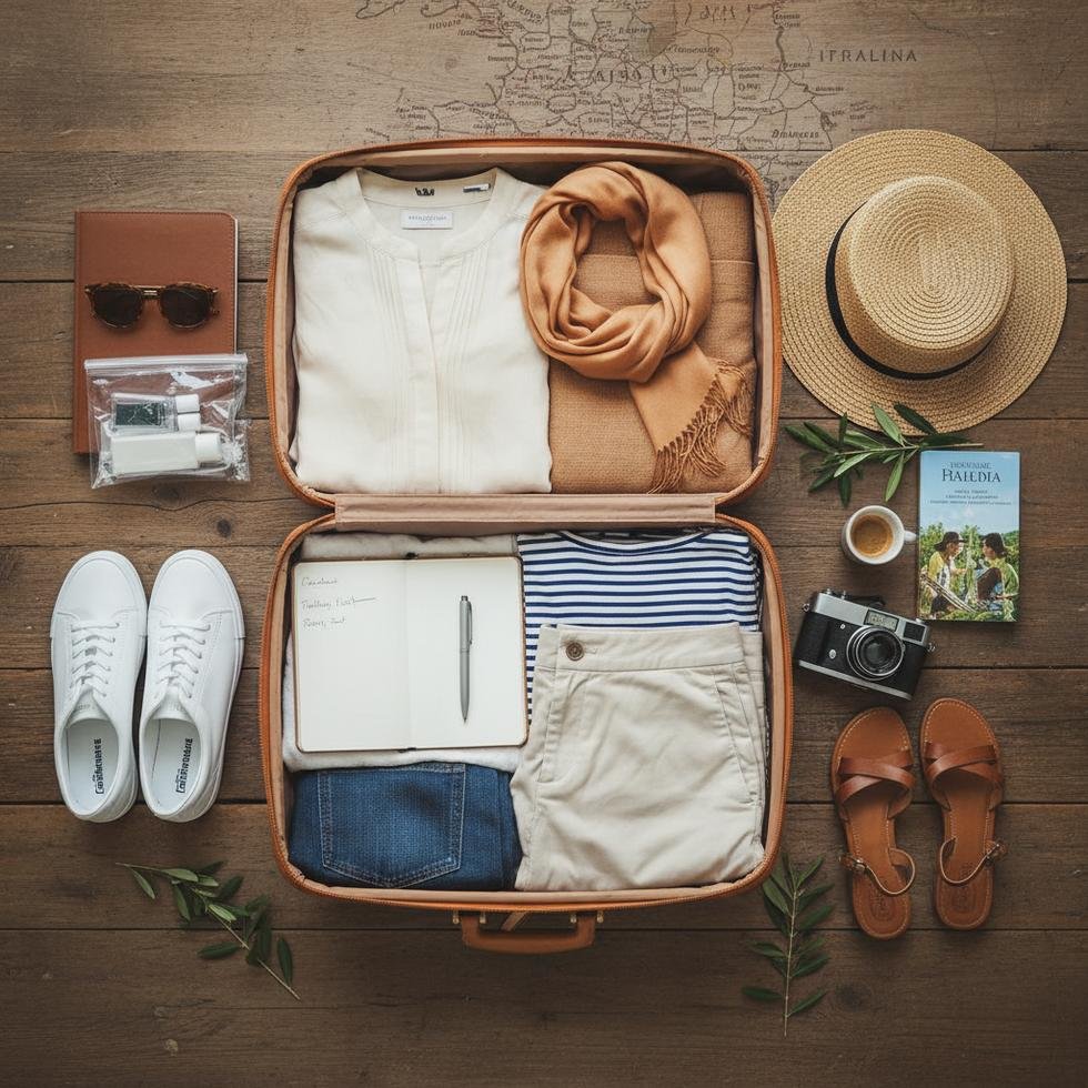 İtalya seyahati için şık ve rahat bavul hazırlama rehberi
