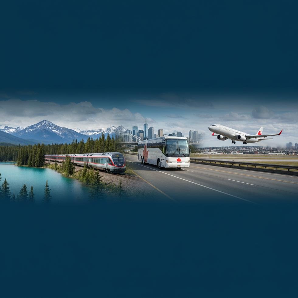 Kanada şehirler arası ulaşım için tren, otobüs ve uçak