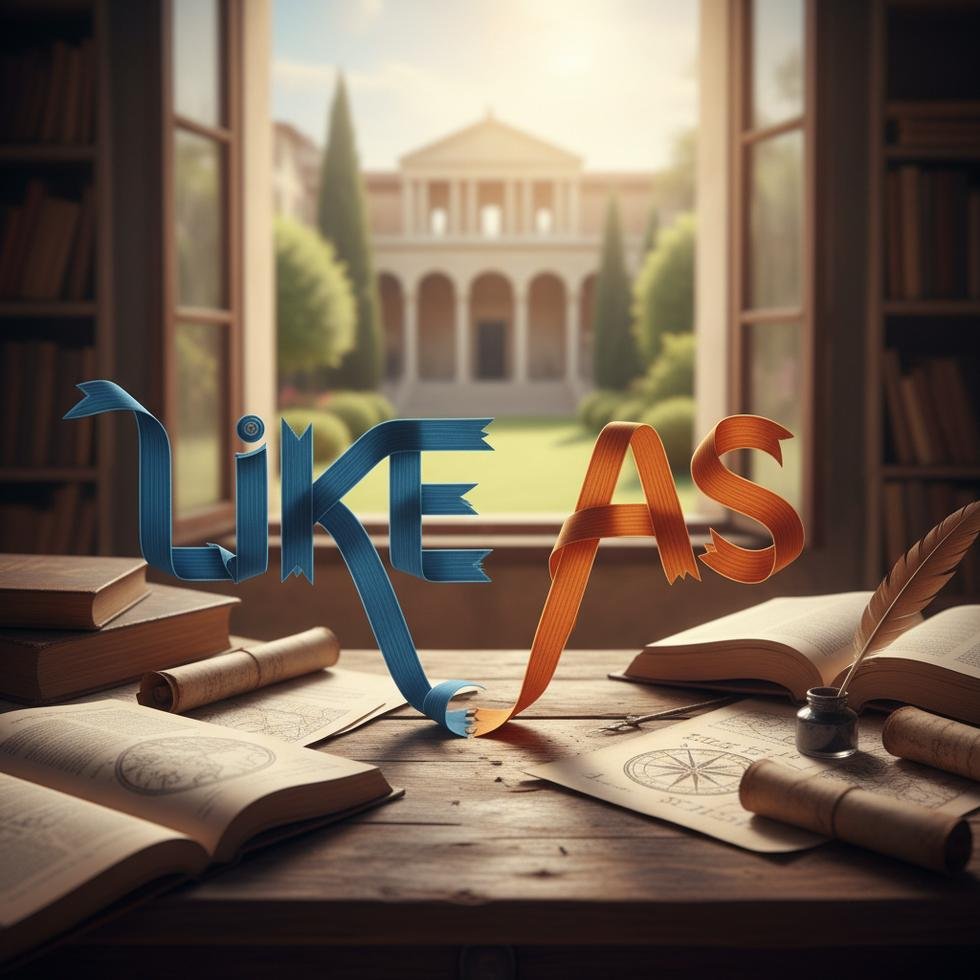 Like ve As yapılarının İngilizce benzerlik kurmada kullanımı tablosu