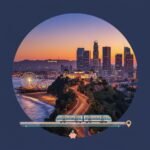 Los Angeles gezi rehberi için şehirden panoramik bir görünüm