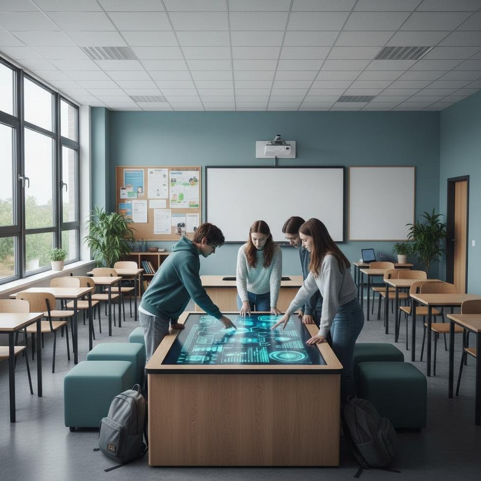 Öğrenciler proje üzerinde çalışıyor