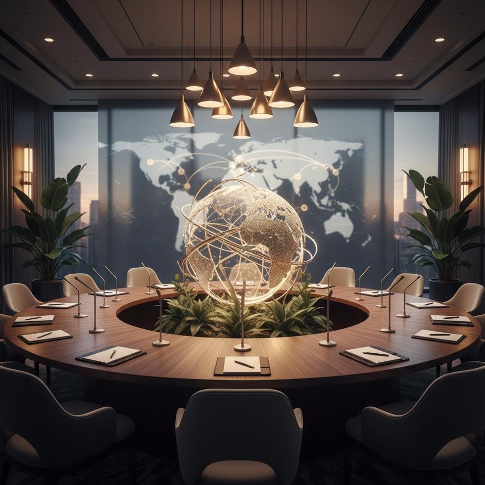 Meghan Markle speaking with a microphone