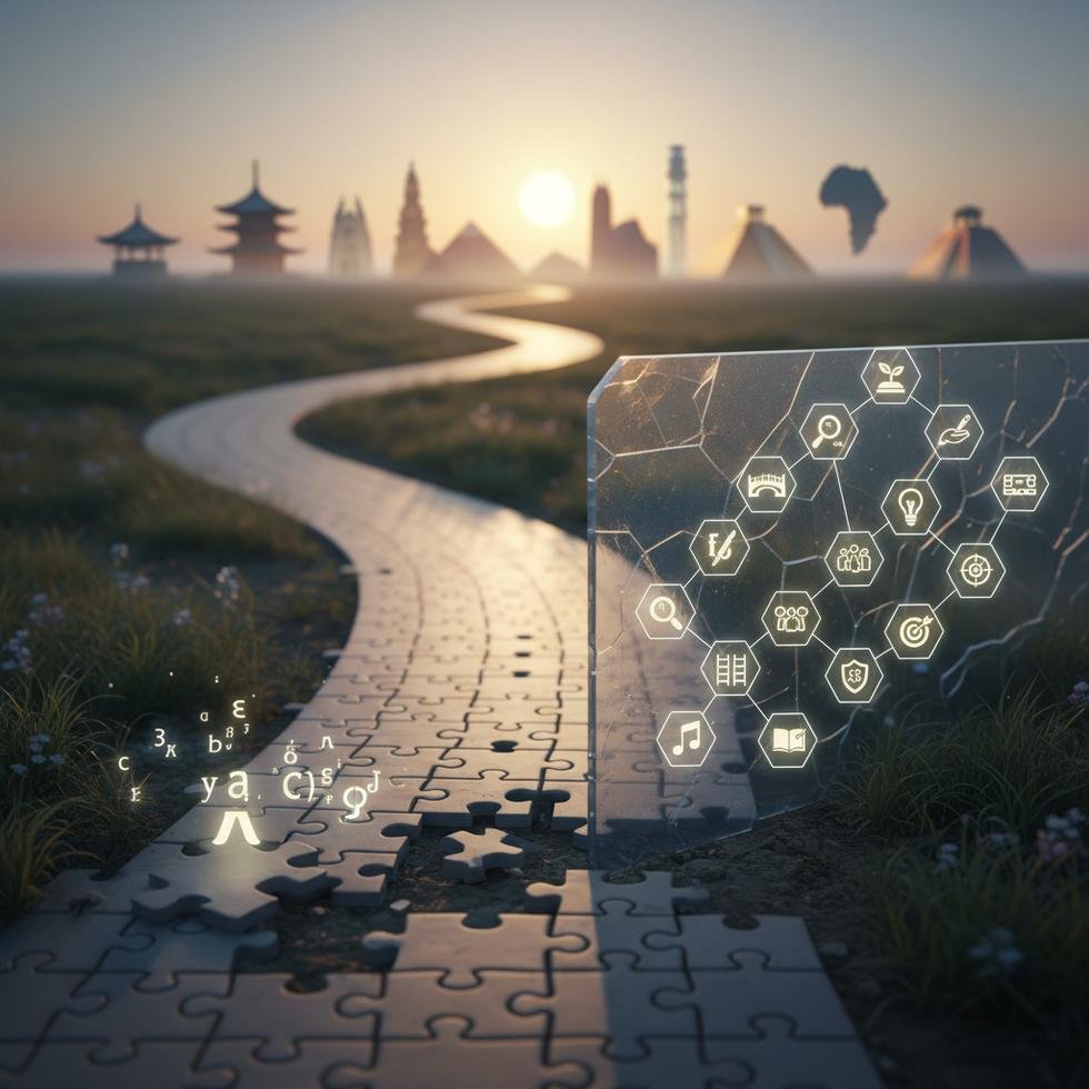 Mükemmeliyetçilik ve dil öğrenme sürecini gösteren bir grafik