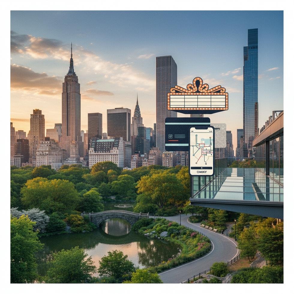 New York şehir manzarası ve Central Park görüntüsü