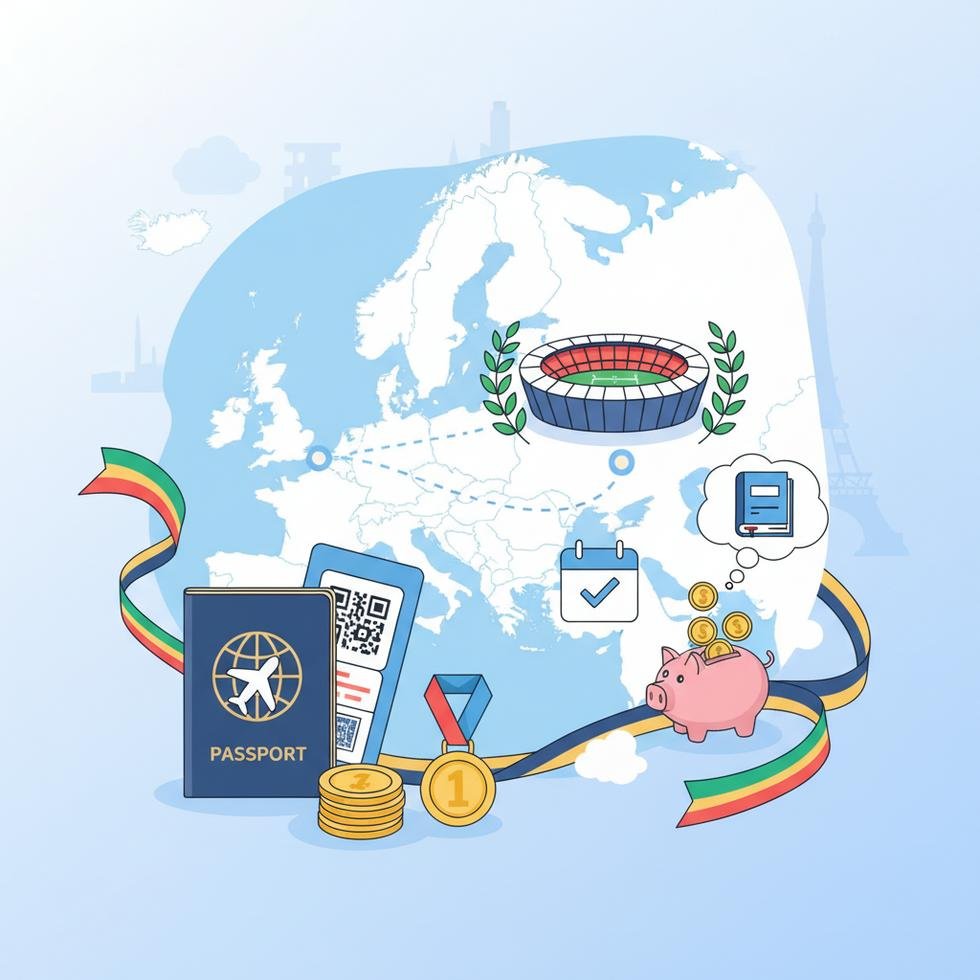 Olimpiyat organizasyonuna hazırlık yapan insanlar ve biletler