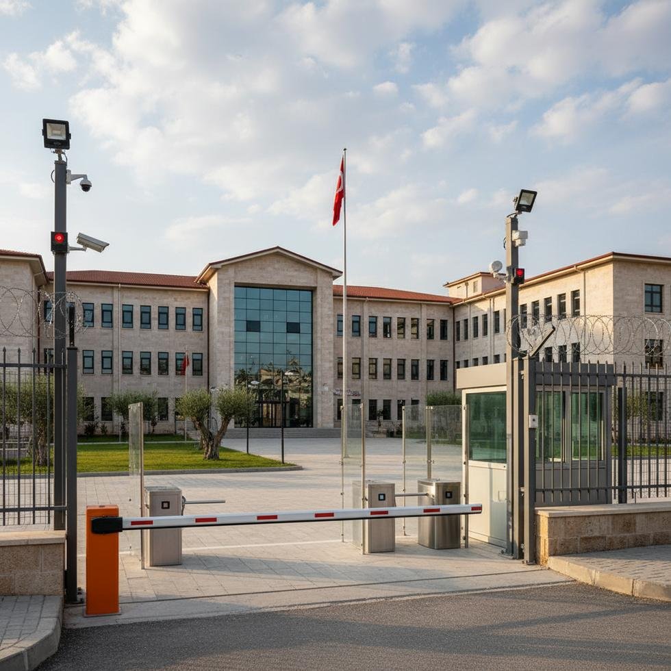 Türkiye'de güvenlik önlemleri artırılan bir okul