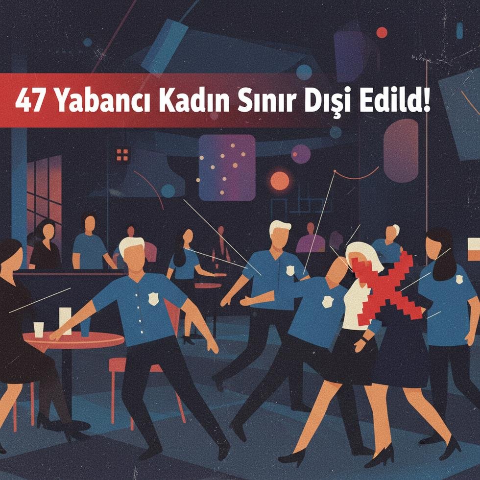 Ankara'da düzenlenen operasyonda sınır dışı edilen yabancı kadınlar