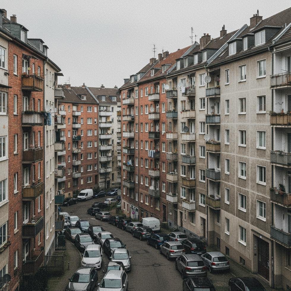 Almanya'da konut krizinin etkilediği göçmenler ve apartmanlar