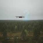 Finlandiya üzerinde uçan drone