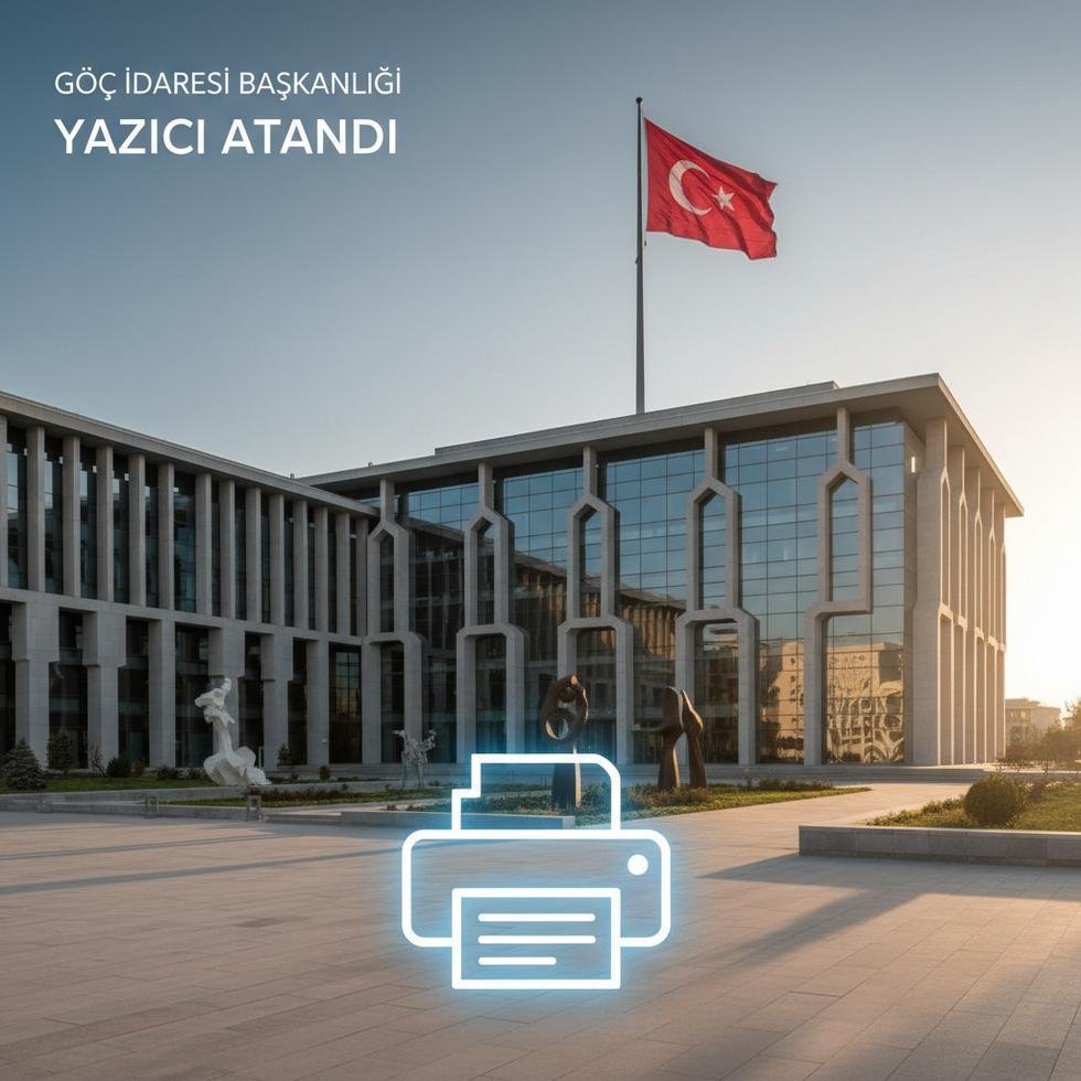 Türk hükümet binası ve Türk bayrağı