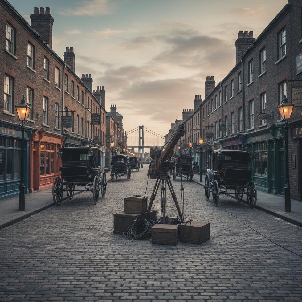 Hull'da 1888 Londra atmosferi canlandırılan film seti