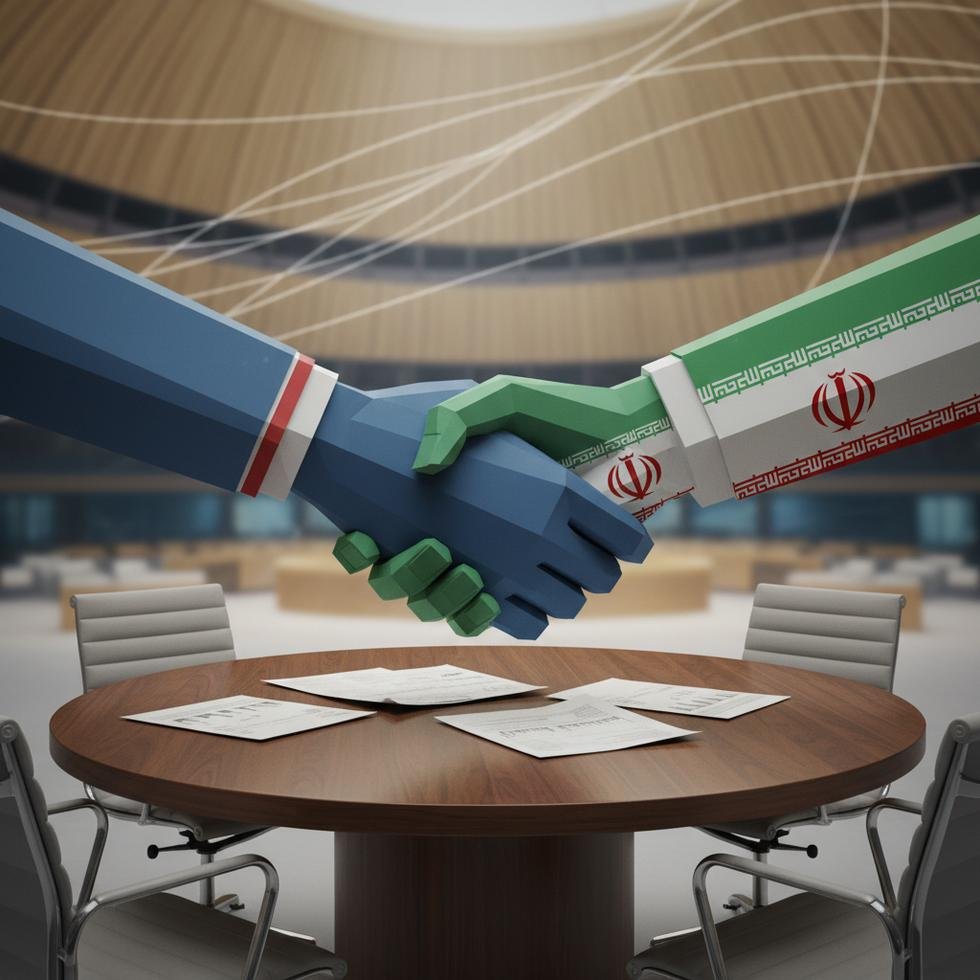 İran ve ABD diplomatları arasındaki toplantı.