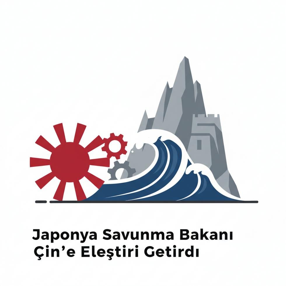 Japonya Savunma Bakanı Shinjiro Koizumi basın toplantısında.