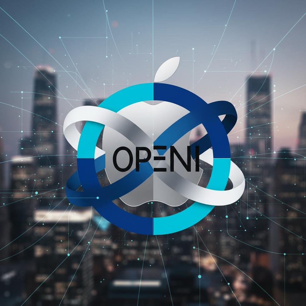 OpenAI ve Apple logoları