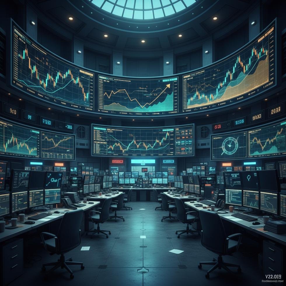 Finansal grafikler ve işlem meydanı