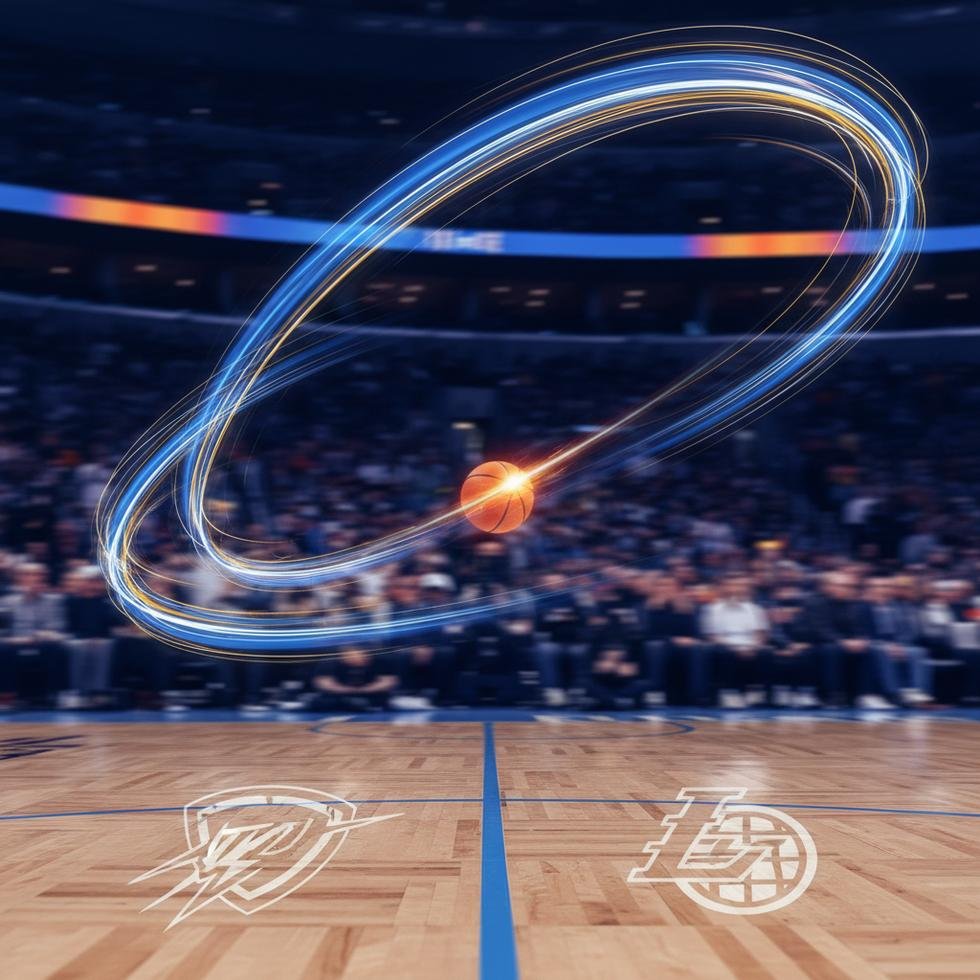 NBA playoff maçında mücadele eden basketbolcular.