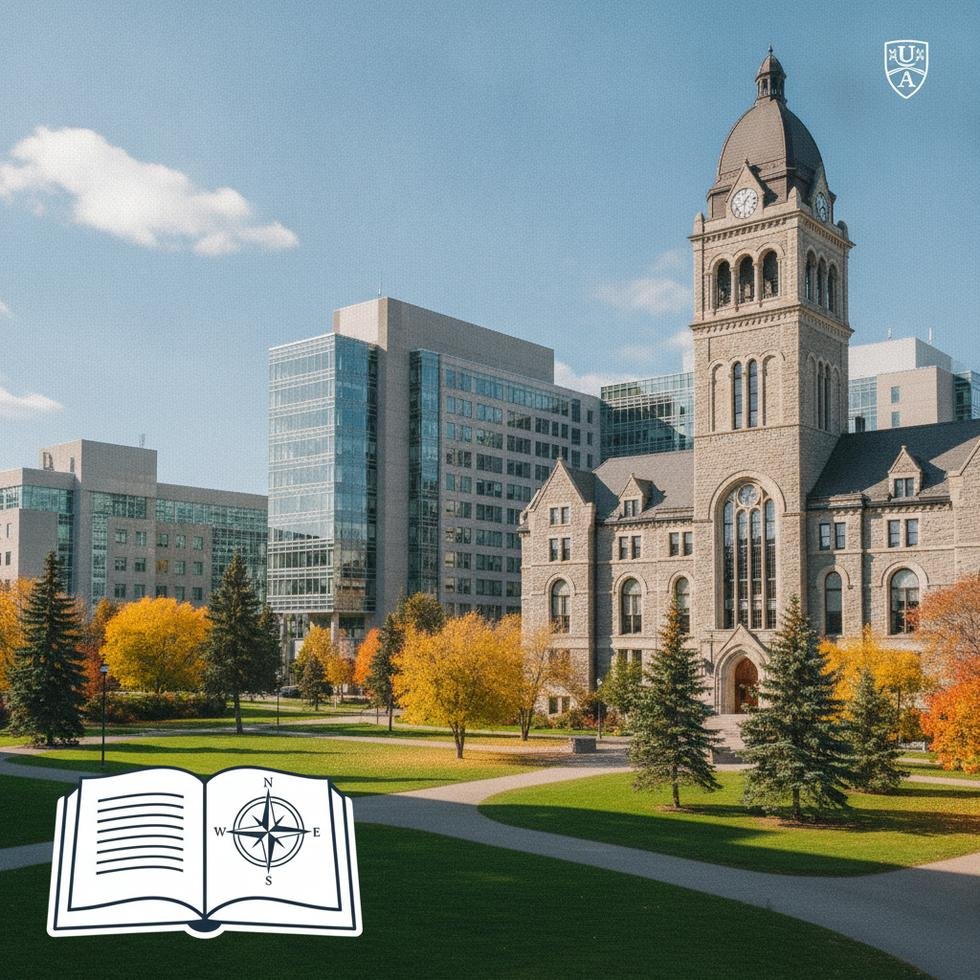 Alberta Üniversitesi kampüsü ve öğrenciler