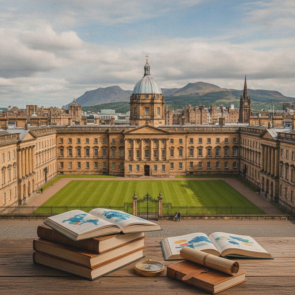 Edinburgh Üniversitesi kampüsünden görünüm