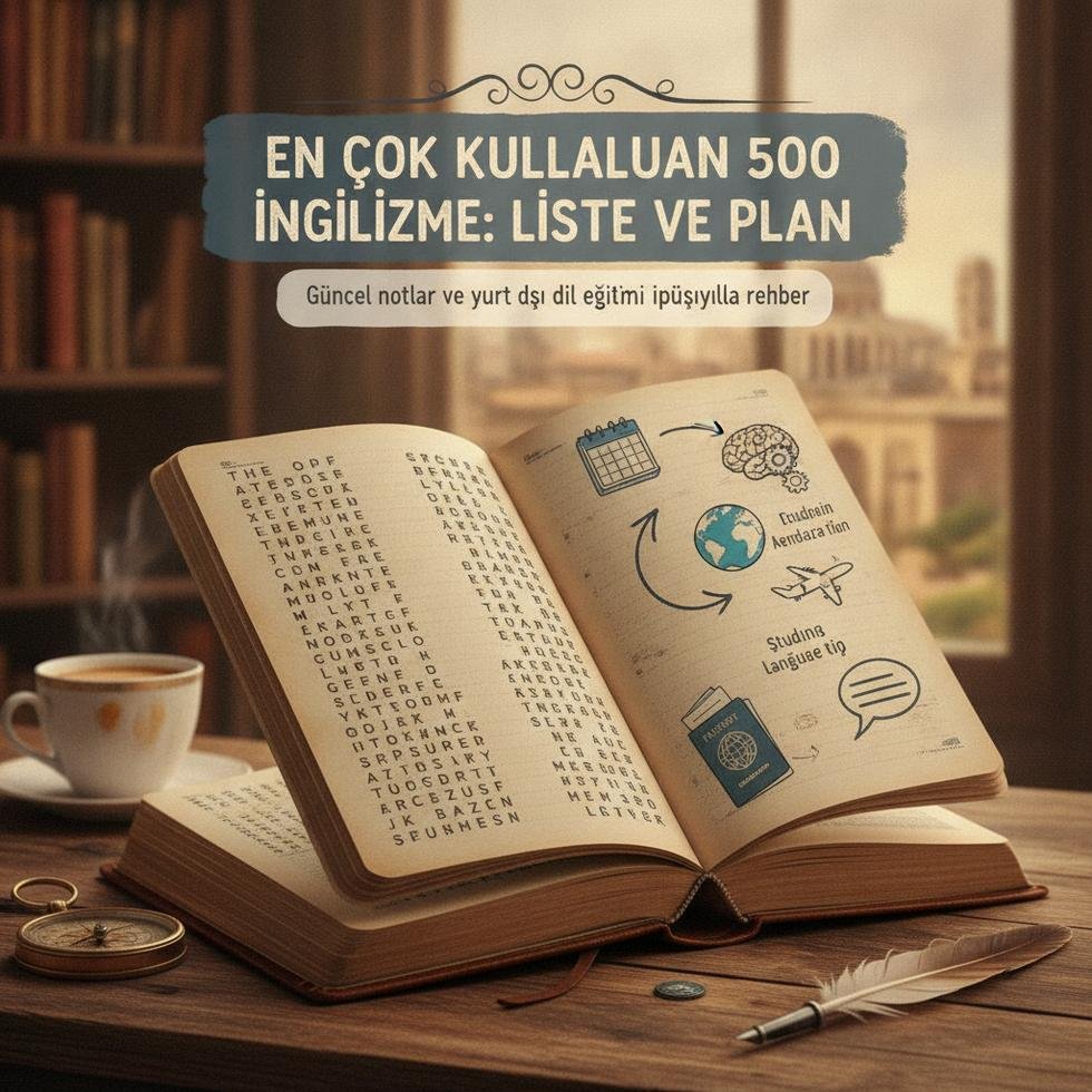 En çok kullanılan 500 İngilizce kelime listesi ve çalışma planı