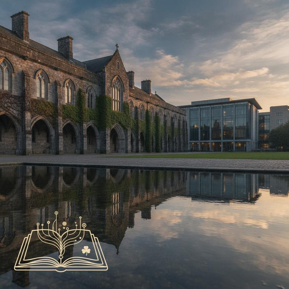 Galway Üniversitesi kampüsü ve öğrenciler