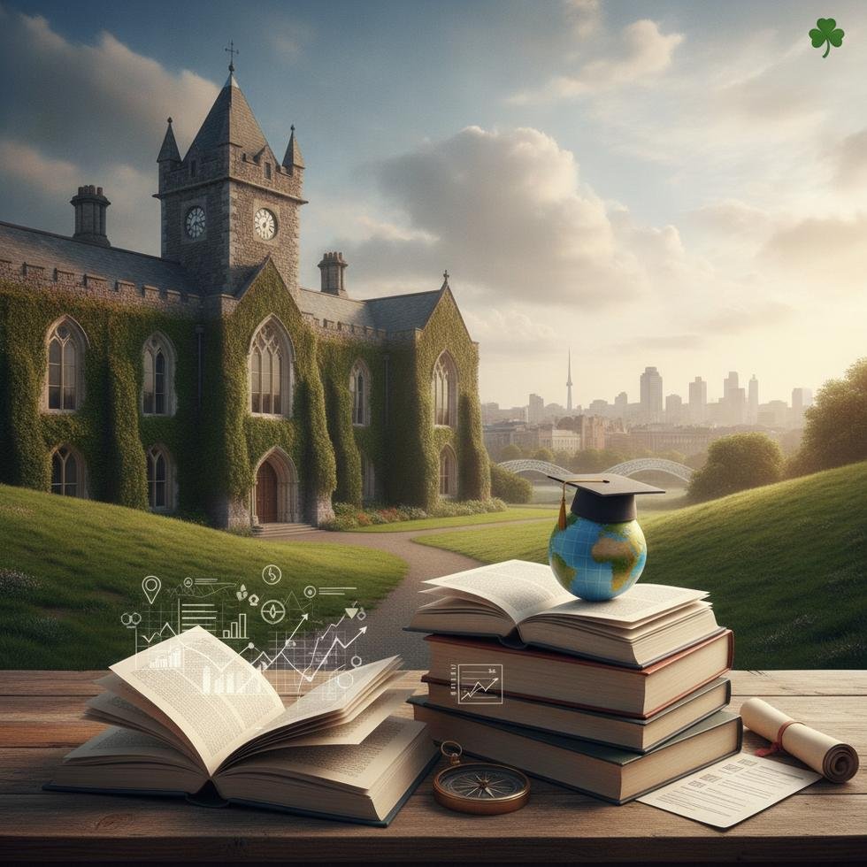 Griffith Koleji Dublin kampüsü ve öğrenciler