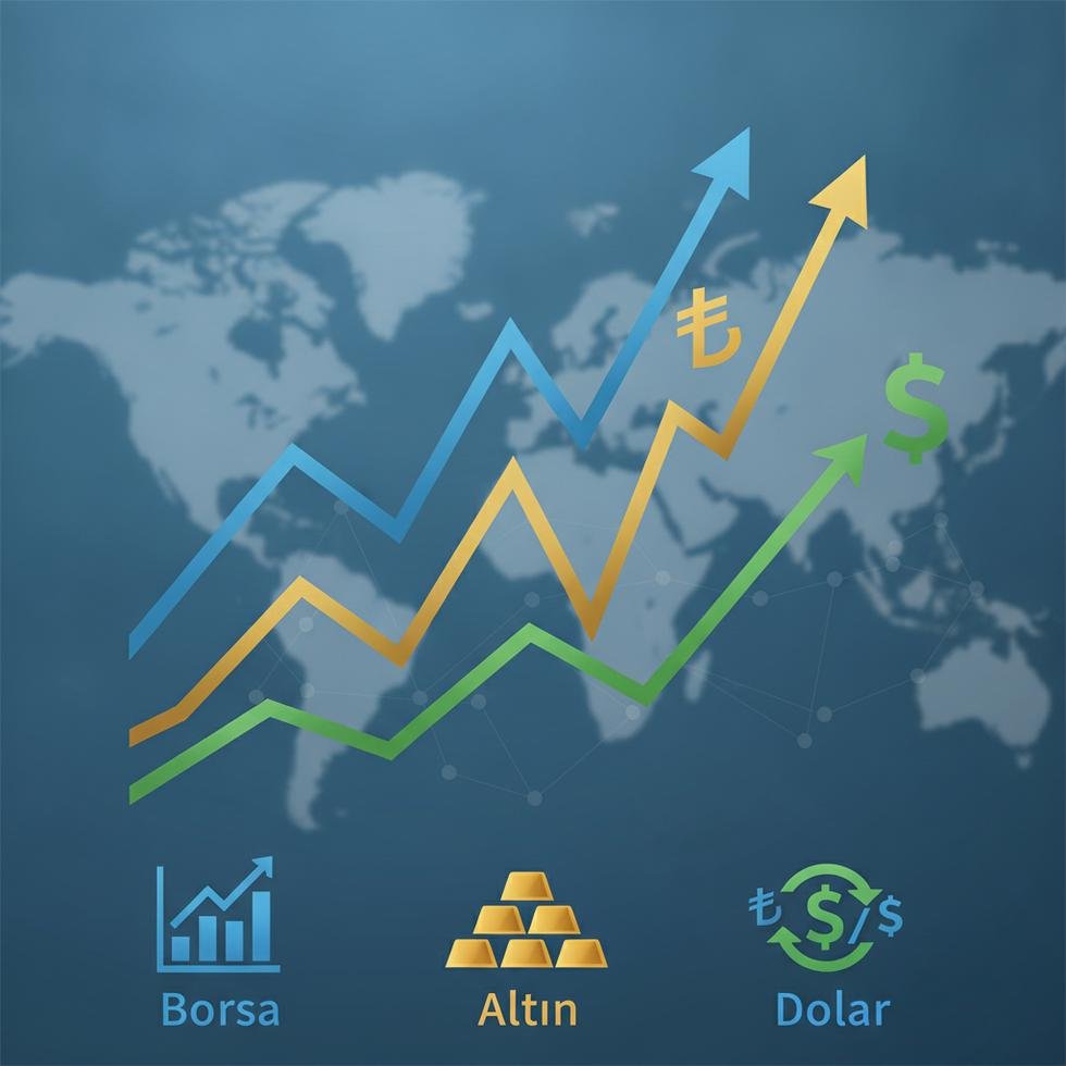Borsa ve döviz kurları grafikleri