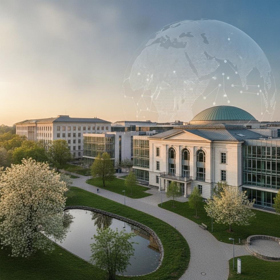 Karlsruhe Teknoloji Enstitüsü kampüsü ve teknolojik araştırma laboratuvarları