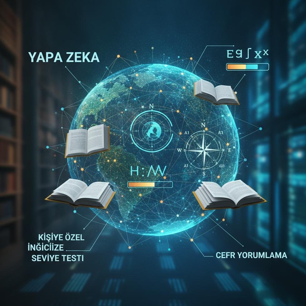 Yapay zeka destekli kişiye özel İngilizce seviye testi