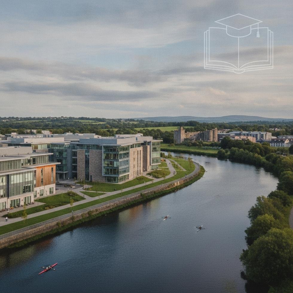 Limerick Üniversitesi kampüsünden genel görünüm ve öğrenci yaşamı