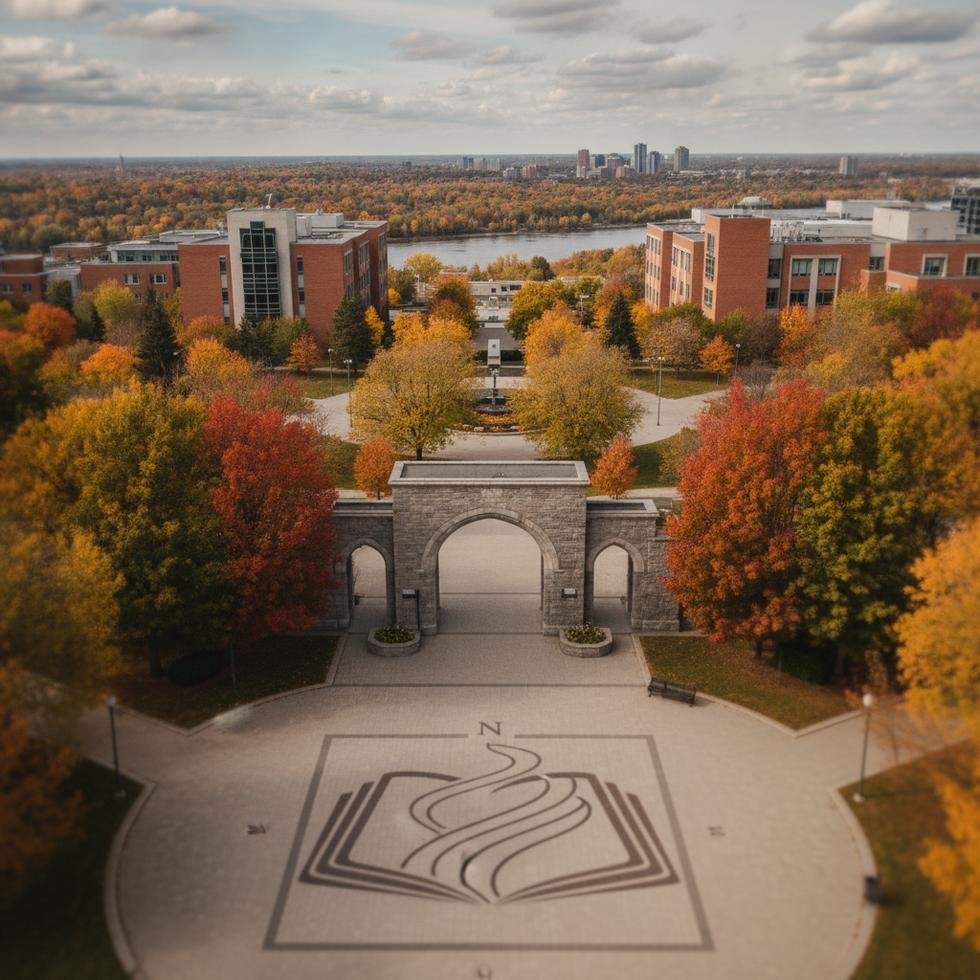 McMaster Üniversitesi Hamilton kampüsünden genel görünüm