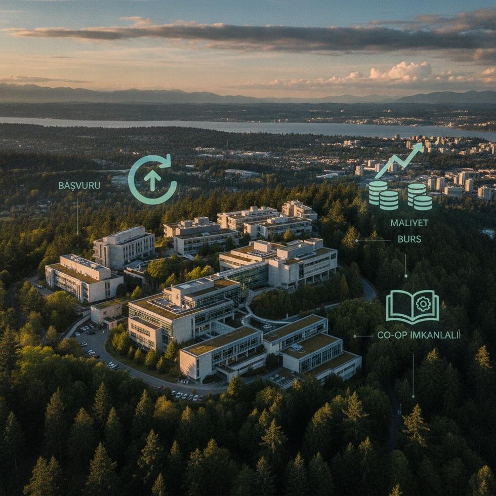 Simon Fraser Üniversitesi kampüs alanı ve eğitim maliyetleri detayları