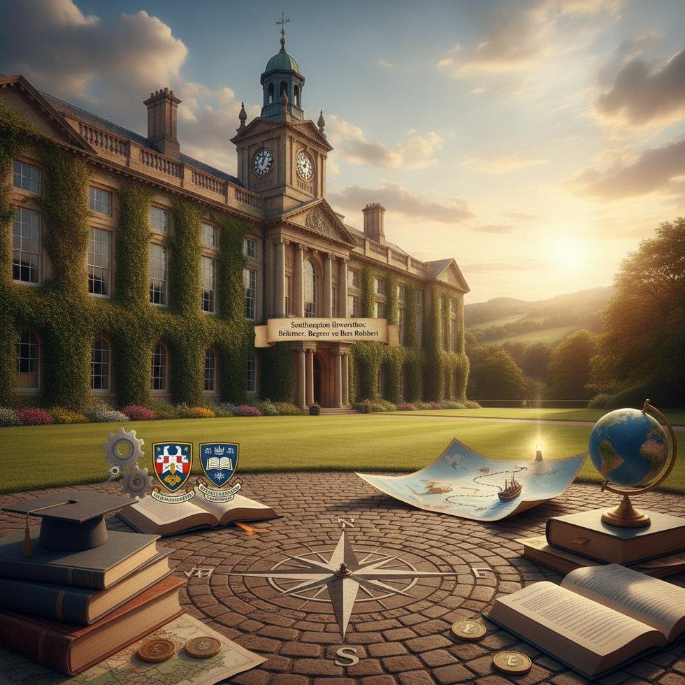 Southampton Üniversitesi kampüs ve öğrencileri