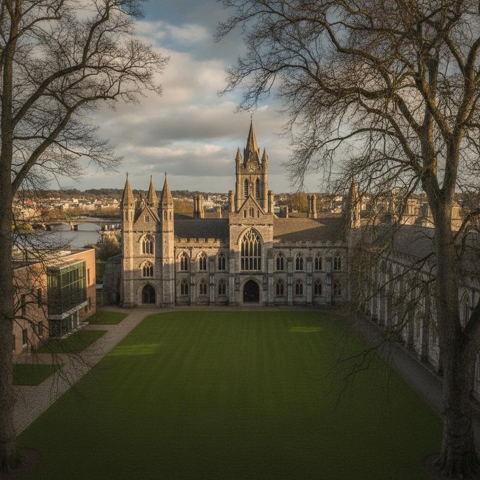 University College Cork kampüsü ve öğrenciler