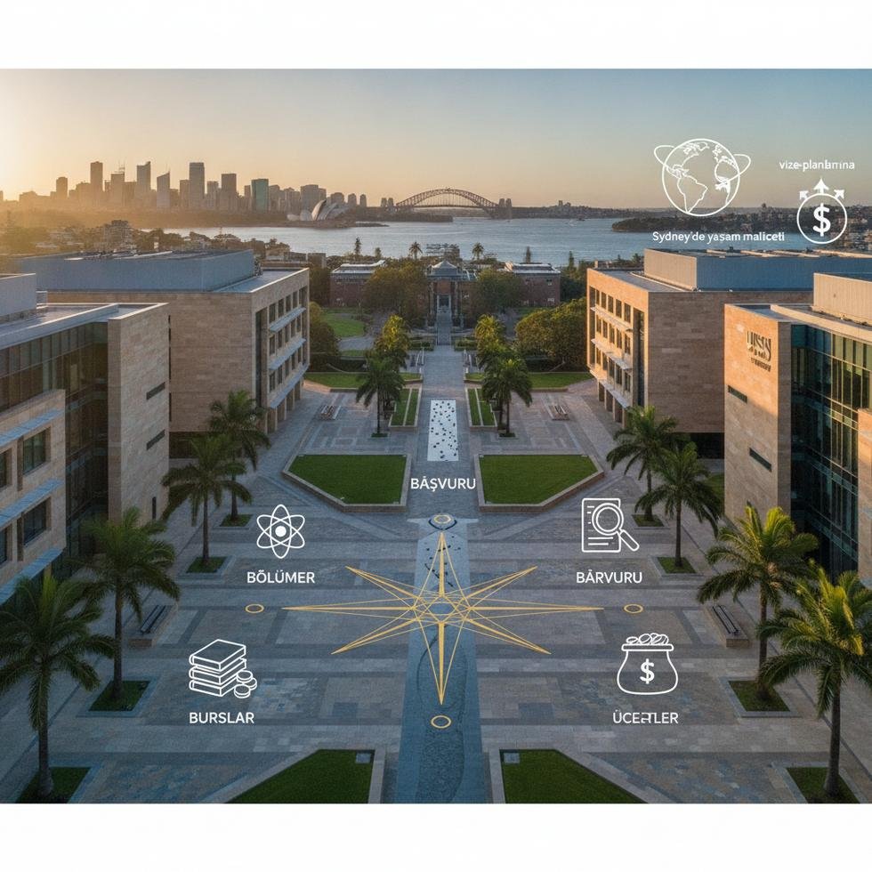 UNSW Sydney Üniversitesi kampüs görüntüsü ve öğrenciler