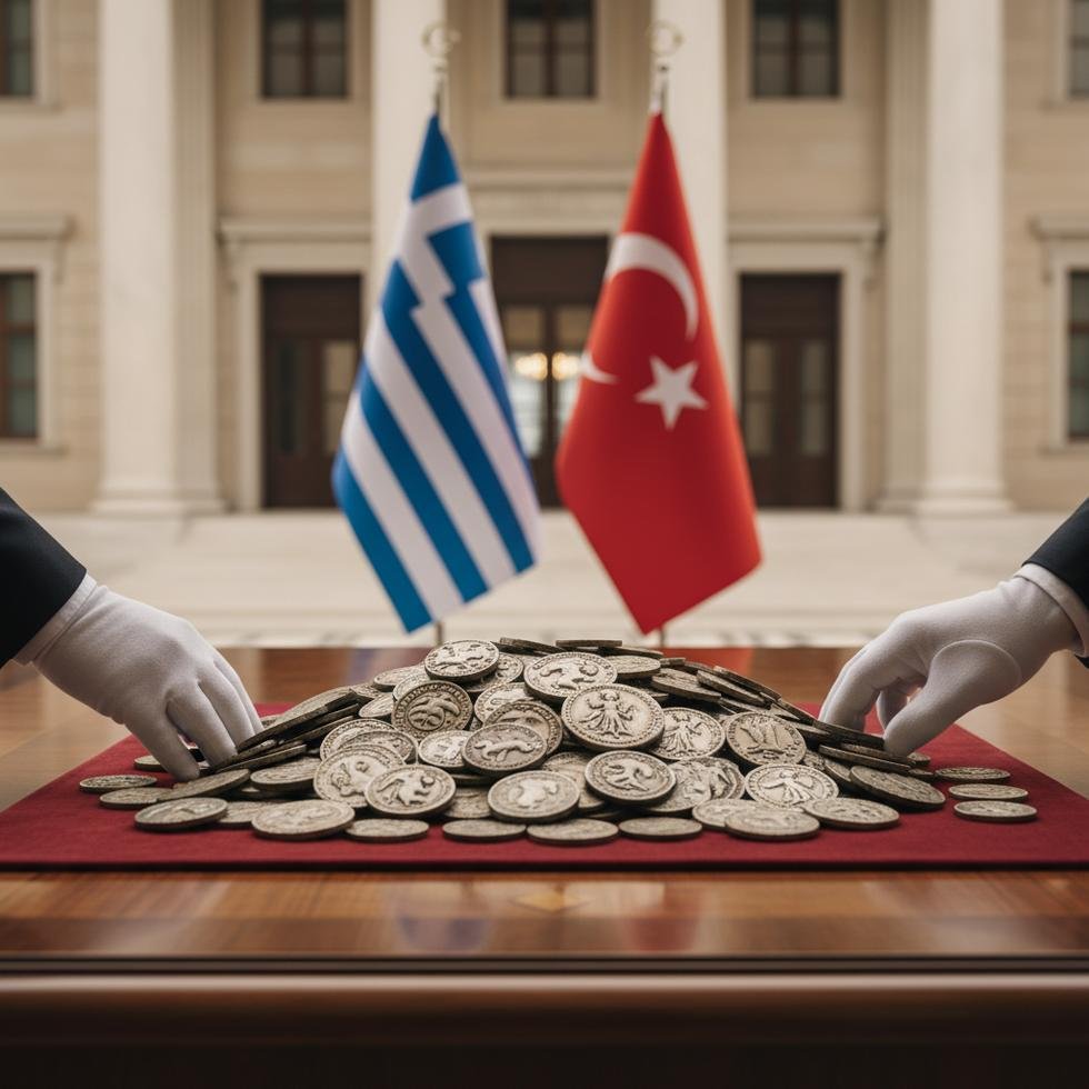 Yunanistan'dan iade edilen tarihi sikkeler