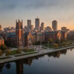 Boston Üniversitesi kampüsünden genel görünüm